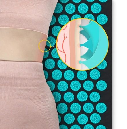 Covoraș de presopunctură ECO cu coji de hrișcă și nucă de cocos