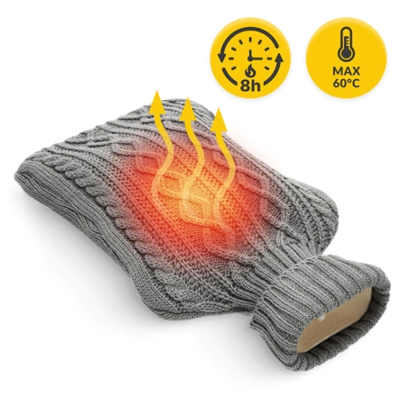 Pernă cu apă caldă cu husă, 2 L