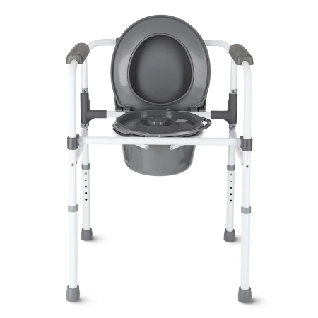 Scaun sanitar pentru toaletă 3 în 1 cu reglare a înălțimii