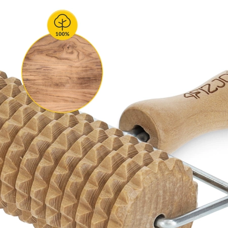 Roller pentru masaj din lemn