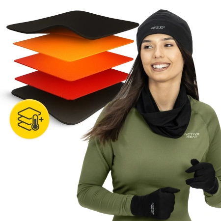 Set de îmbrăcăminte termică unisex – set verde 5-în-1, mărime L