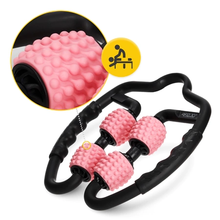 Aparat de masaj cu cleme și proeminențe