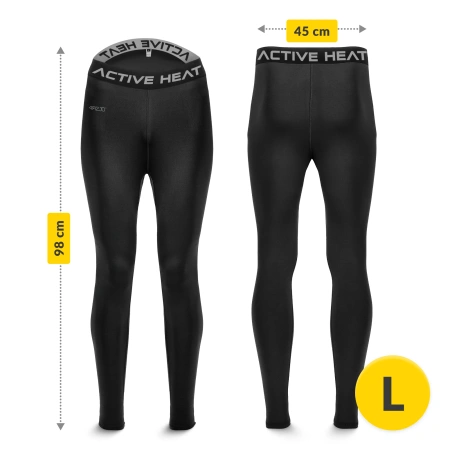 Set de îmbrăcăminte termică unisex – set negru 5-în-1, mărime L