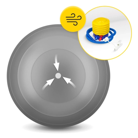 Minge de reabilitare PEANUT AIR BALL Gri