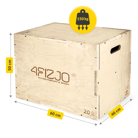 Cutie pliometrică - jump box 40 x 60 x 50