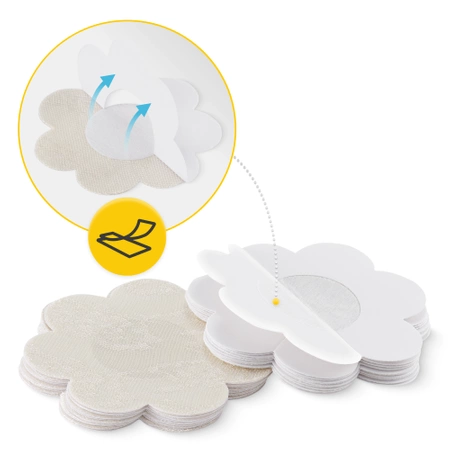 Set plasturi pentru mameloane flori de bumbac