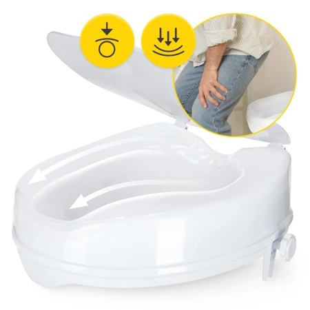 Capac pentru toaletă cu înălțime suplimentară de 10 cm