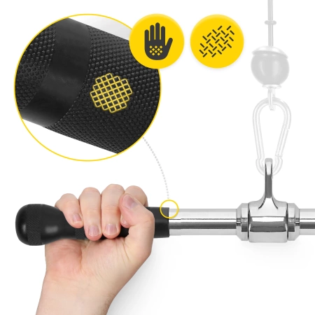 Mâner drept pentru tracțiuni, rotativ, 52 cm