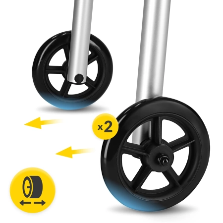 Balcon din aluminiu cu două funcții cu roți