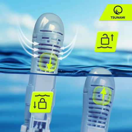 Mască de scufundare pentru copii HIPOPOTAM TSUNAMI