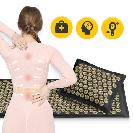 Saltea de acupresură ECO cu pernă și centură XL