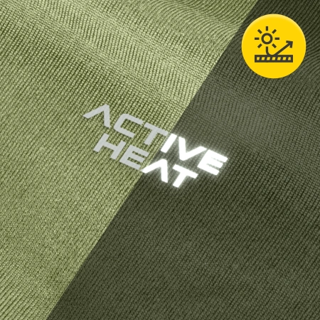 Tricou termic unisex cu mâneci lungi – verde, mărime XL