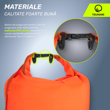 Geamandură de înot, gonflabilă + buzunar uscat 2 în 1 TSUNAMI