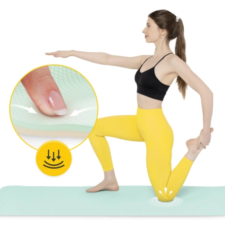 Saltea de exerciții TPE anti-alunecare 1 cm