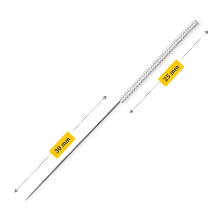 Ace de acupunctură cu ghid 100 buc. 0,25 x 30 mm