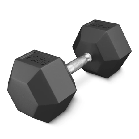 Ganteră din oțel HEX de 25 kg (1 Bucată)