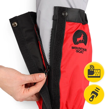 Ghetre impermeabile pentru încălțăminte universale roșii