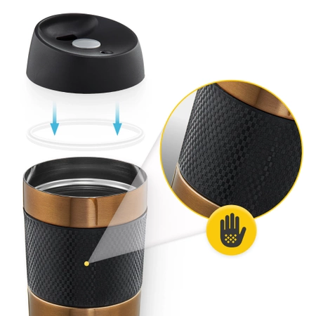 Cana termică Mountain Goat TRAVEL 450 ml maro