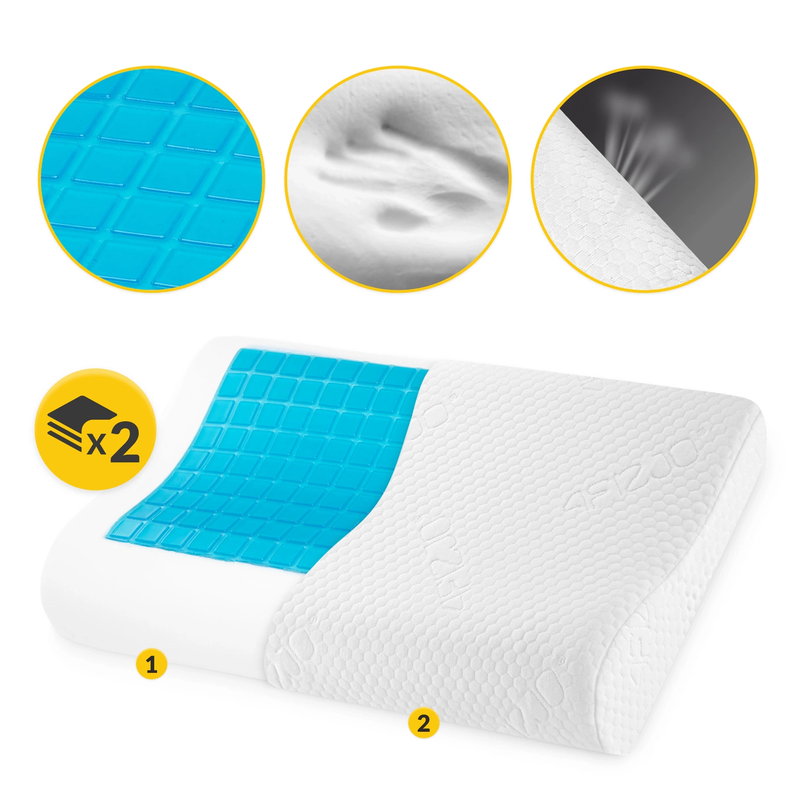 Pernă ortopedică de răcire ERGO+