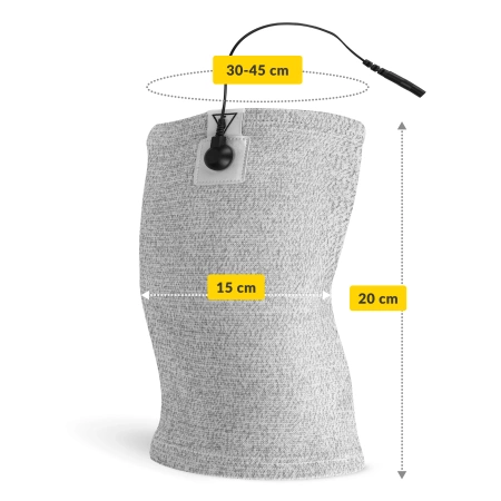Bandă conductoare pentru electrostimularea genunchiului