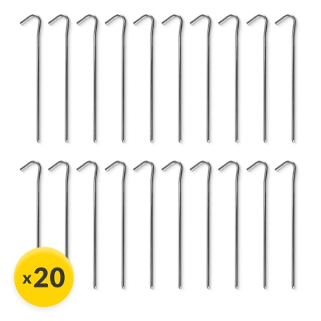 Set de cuie de cort din oțel 20 buc.