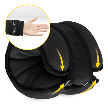 Greutăți pentru glezne și încheieturi 2 x 2 kg