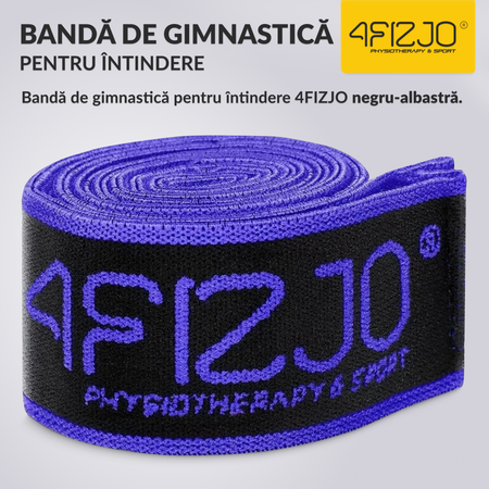 Bandă de întindere gimnazială 90 cm violet