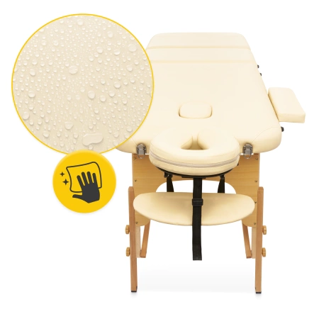 Masă de masaj din lemn cu blat reglabil, 60 cm