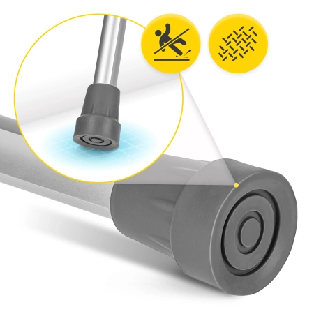 Crutele ortopedice axillari con regolazione dell'altezza