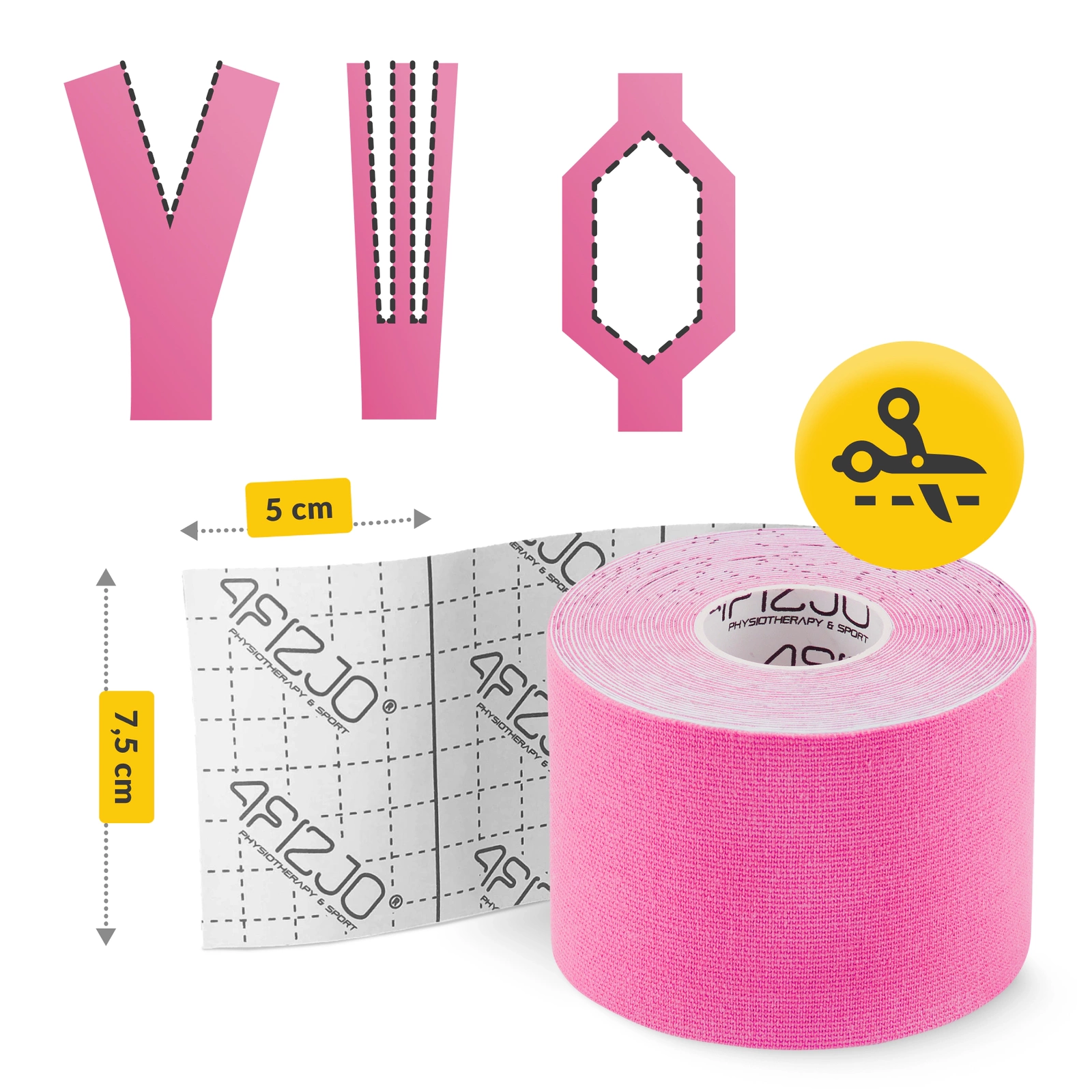 Bandă Kinesiotaping 7,5 cm x 5 m