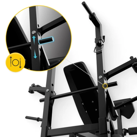 Bancă de antrenament multifuncțională cu suport ULTRA