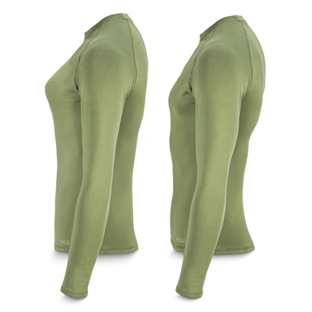 Tricou termic unisex cu mâneci lungi – verde, mărime XXL