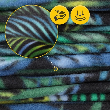 Pătură de picnic pentru plajă cu izolație 200 x 200 cm palmieri