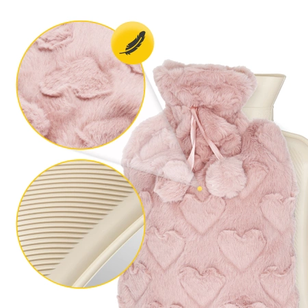 Pernă cu apă caldă cu husă, 2 L