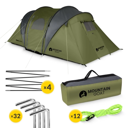 Cort turistic PRIME QUATRO MOUNTAIN GOAT kaki