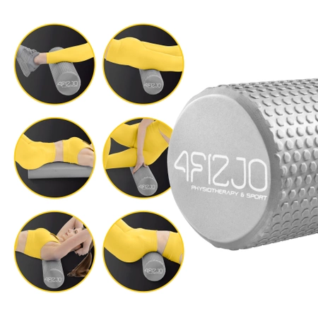 Roller de masaj cu proeminențe CARE+ 90 cm Gri