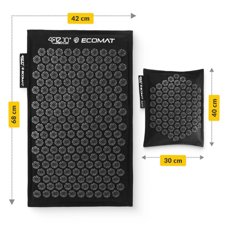 Covoraș de presopunctură ECO cu coji de hrișcă și nucă de cocos