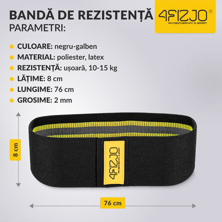 Bandă textilă de rezistență HIP BAND 10-15 kg (1/3)