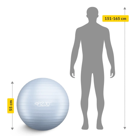 Minge gonflabilă de gimnastică pentru fitness 65 cm