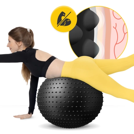 Minge de reabilitare cu vârfuri 65 cm