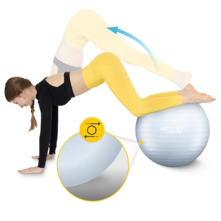Minge gonflabilă de gimnastică pentru fitness 65 cm