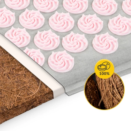 Saltea de acupresură ECO cu pernă și centură XL