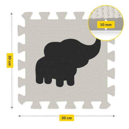 Set de puzzle din spumă 150x150 - „Animale”