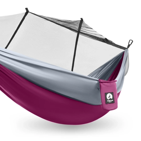 Hamac de călătorie pentru o singură persoană cu plasă de țânțari
