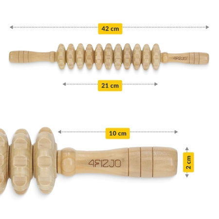 Rolă de masaj din lemn