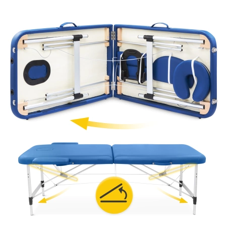 Masă de masaj din aluminiu, 60 cm