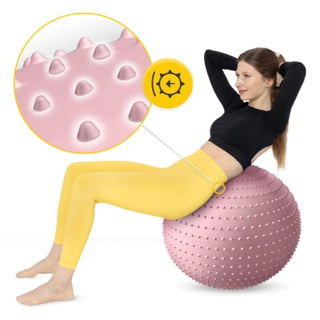 Minge de reabilitare cu vârfuri 65 cm