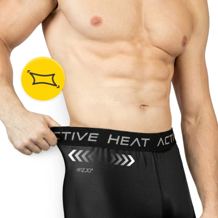 Pantaloni termici unisex - negru, mărimea L