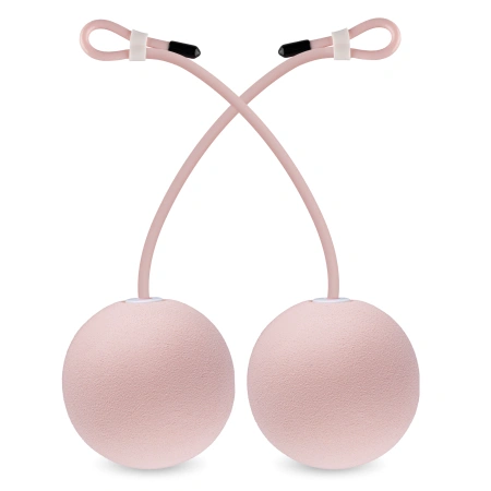 Coardă de sărit cu contor și bile roz