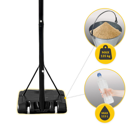 Coș de baschet reglabil de sine stătător FALCON SHOOTER